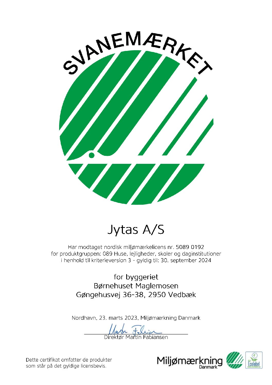 20230323 5089 0192 Jytas Certifikat Maglemosen pdf